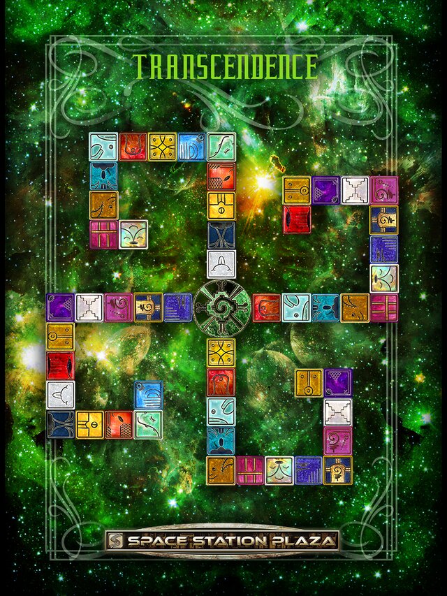 Green Central Castle of Enchantment — Space Station Plaza castle map card