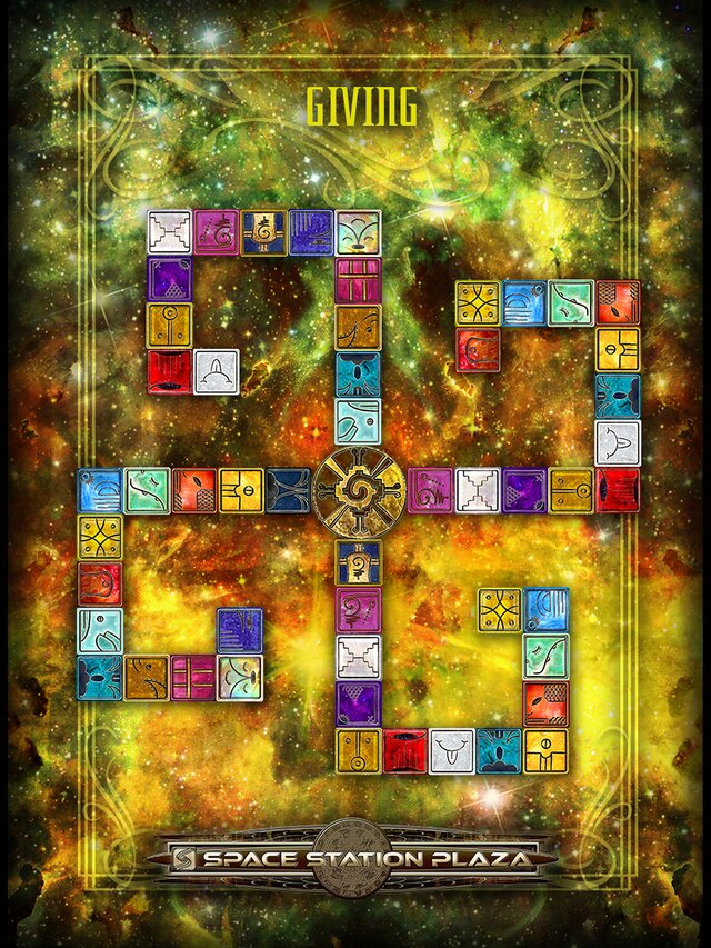Yellow Southern Castle of Giving — Space Station Plaza castle map card