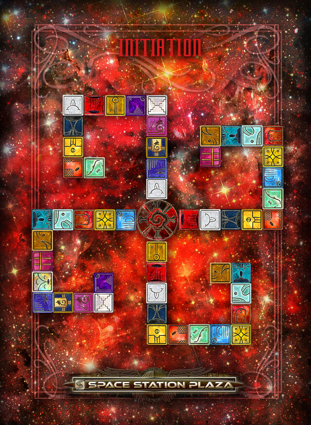 Red Eastern Castle of Turning — Space Station Plaza castle map card