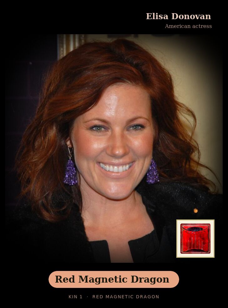 Elisa Donovan - Kin 1 Red Magnetic Dragon