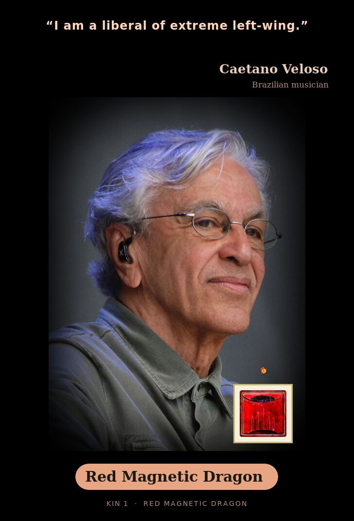 Caetano Veloso - Kin 1 Red Magnetic Dragon