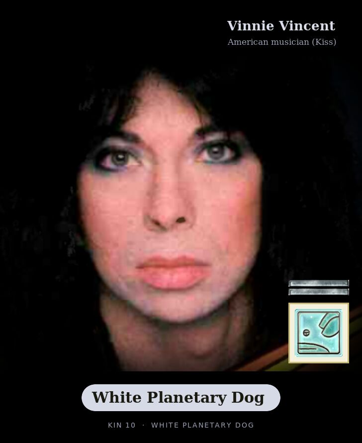 Vinnie Vincent - Kin 10 White Planetary Dog