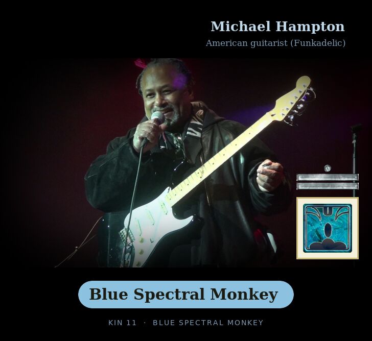 Michael Hampton - Kin 11 Blue Spectral Monkey