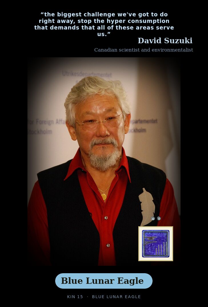 David Suzuki - Kin 15 Blue Lunar Eagle