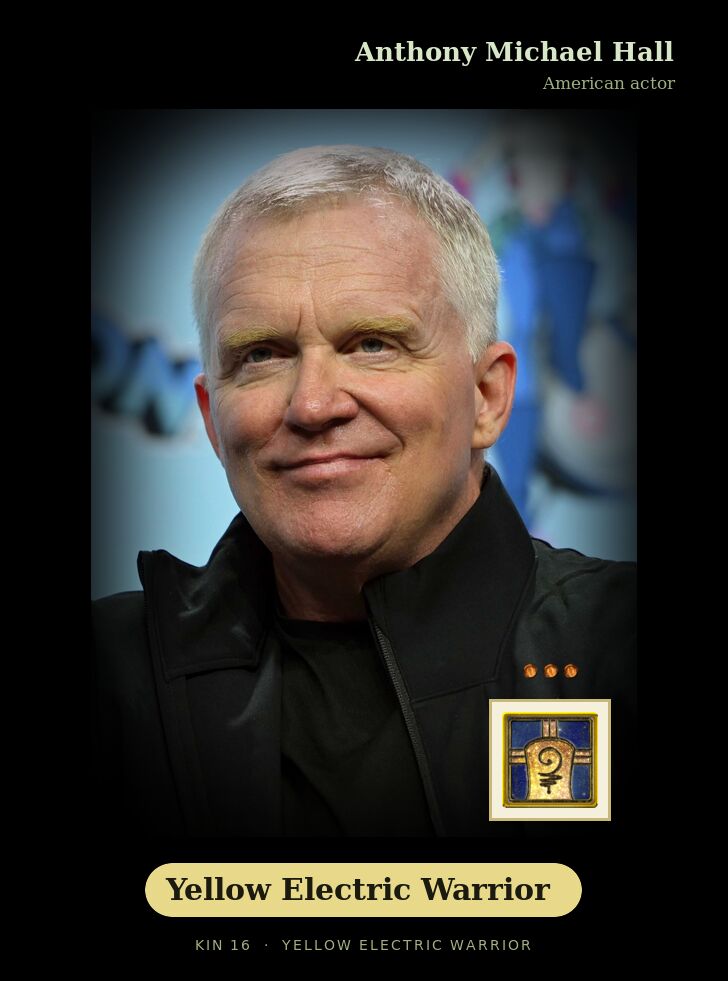 Anthony Michael Hall - Kin 16 Yellow Electric Warrior
