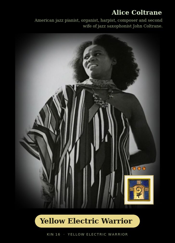 Alice Coltrane - Kin 16 Yellow Electric Warrior