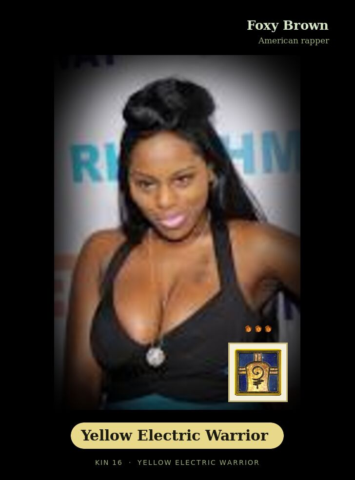Foxy Brown - Kin 16 Yellow Electric Warrior