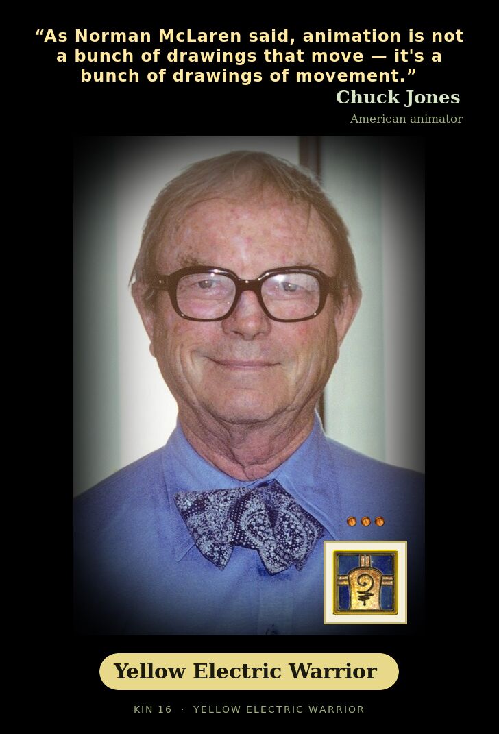 Chuck Jones - Kin 16 Yellow Electric Warrior