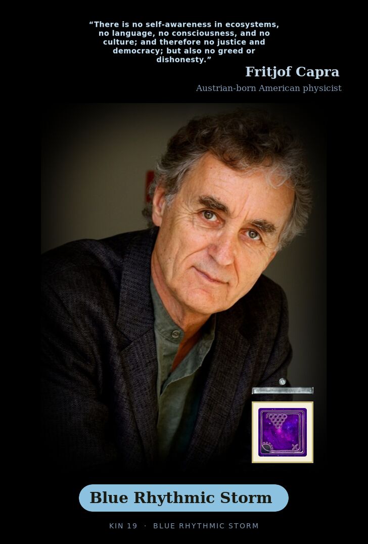 Fritjof Capra - Kin 19 Blue Rhythmic Storm