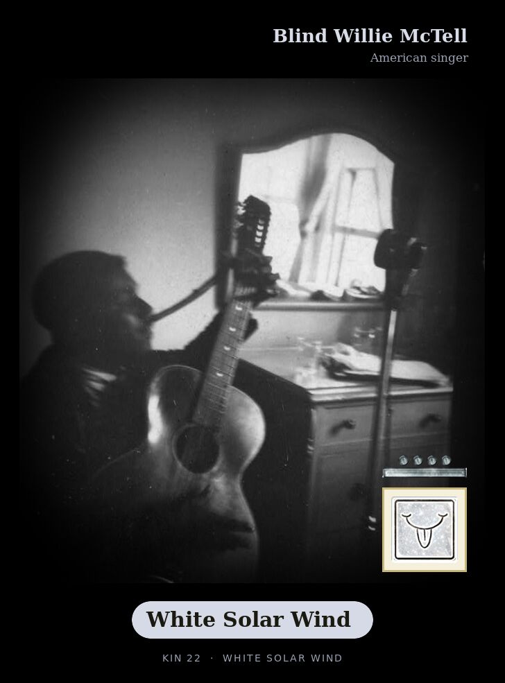 Blind Willie McTell - Kin 22 White Solar Wind
