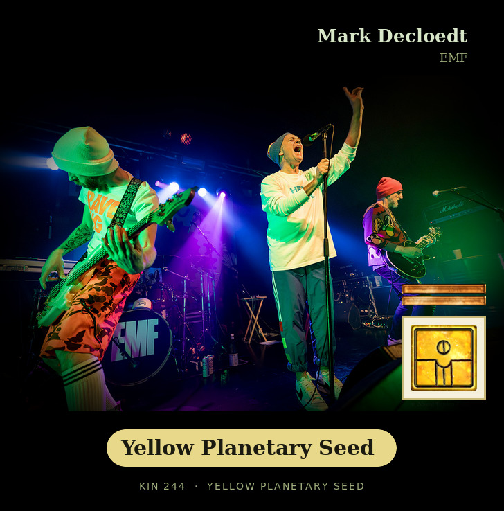 Mark Decloedt - Kin 244 Yellow Planetary Seed