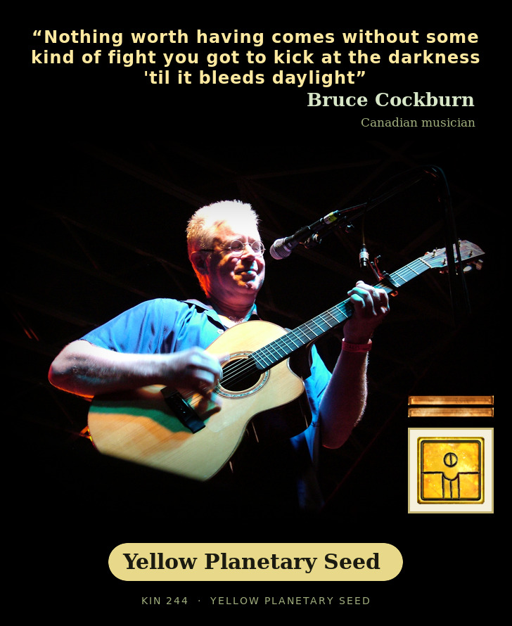 Bruce Cockburn - Kin 244 Yellow Planetary Seed