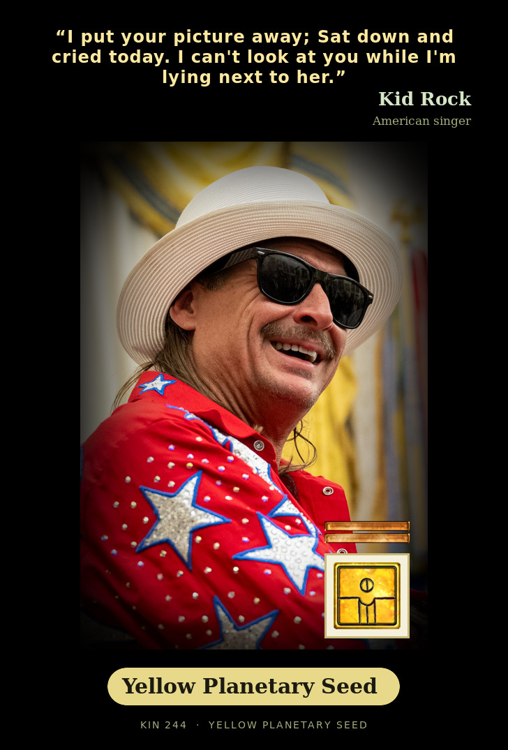 Kid Rock - Kin 244 Yellow Planetary Seed