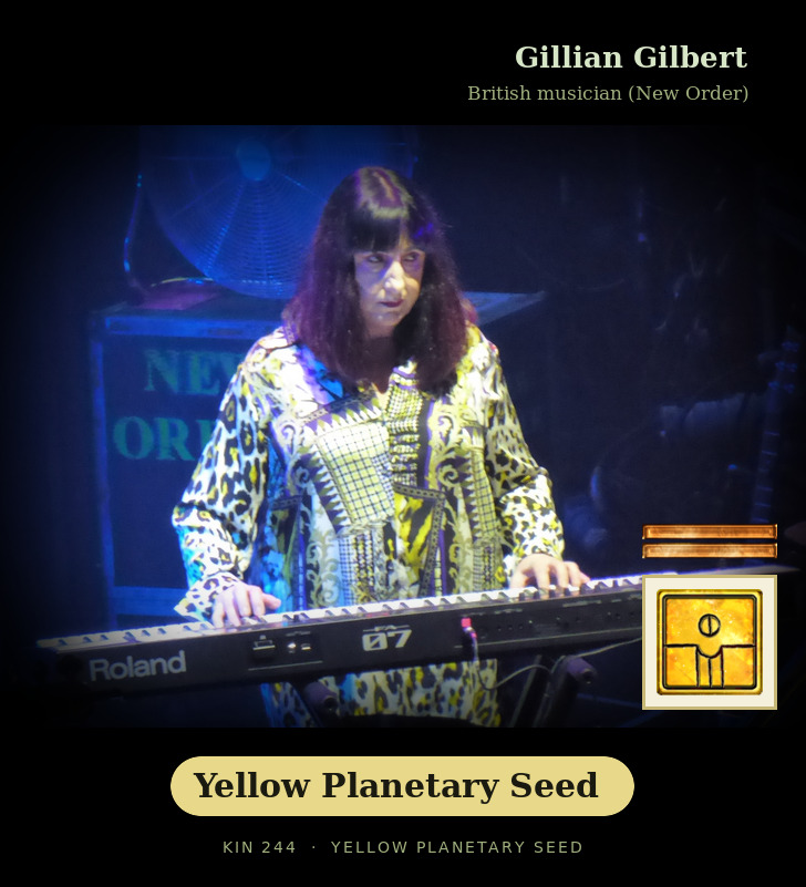 Gillian Gilbert - Kin 244 Yellow Planetary Seed