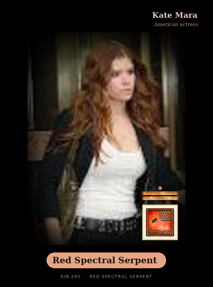 Kate Mara - Kin 245 Red Spectral Serpent