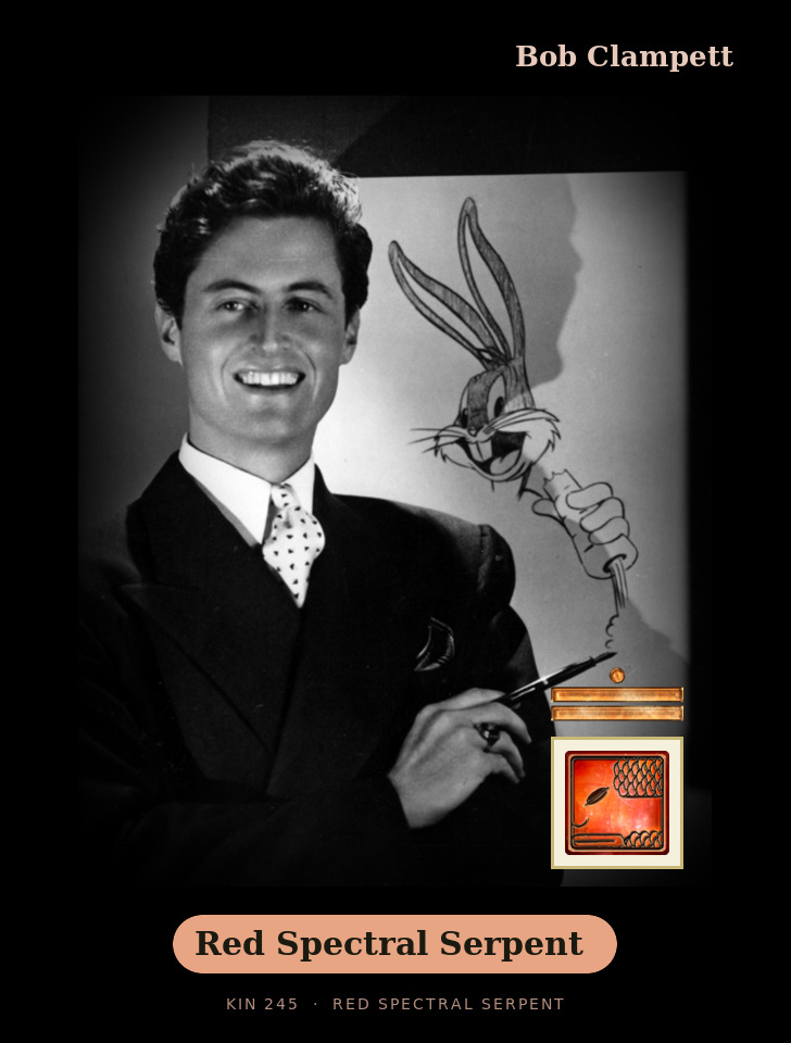 Bob Clampett - Kin 245 Red Spectral Serpent