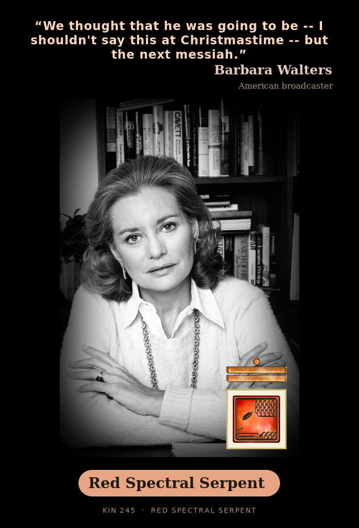 Barbara Walters - Kin 245 Red Spectral Serpent