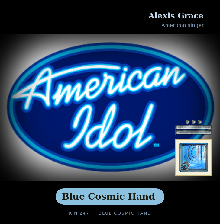 Alexis Grace - Kin 247 Blue Cosmic Hand