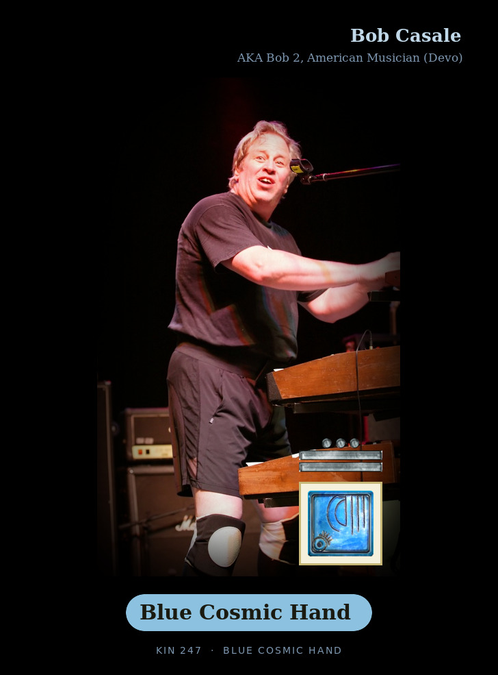 Bob Casale - Kin 247 Blue Cosmic Hand
