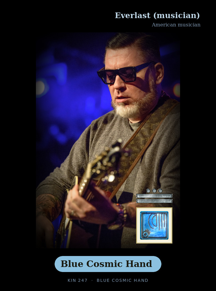 Everlast (musician) - Kin 247 Blue Cosmic Hand