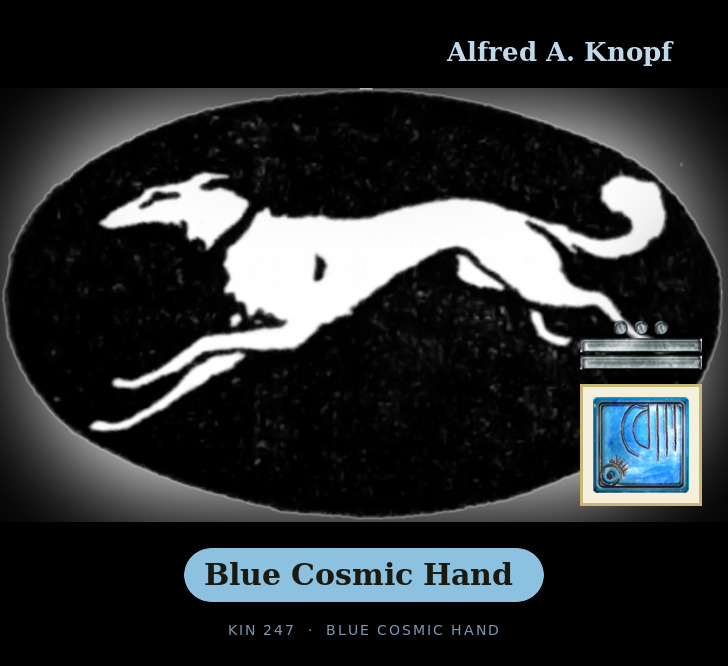 Alfred A. Knopf - Kin 247 Blue Cosmic Hand