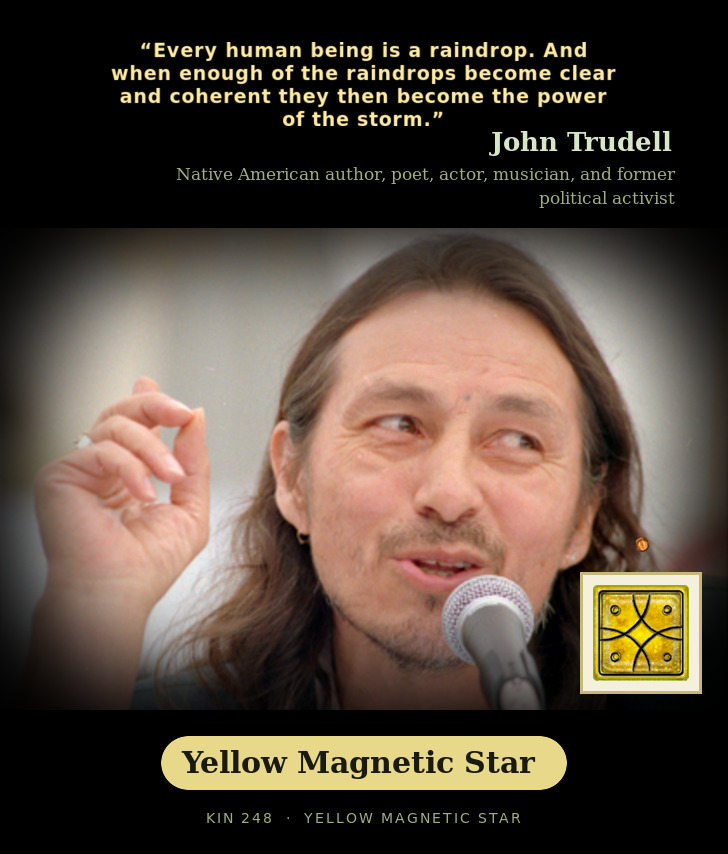 John Trudell - Kin 248 Yellow Magnetic Star