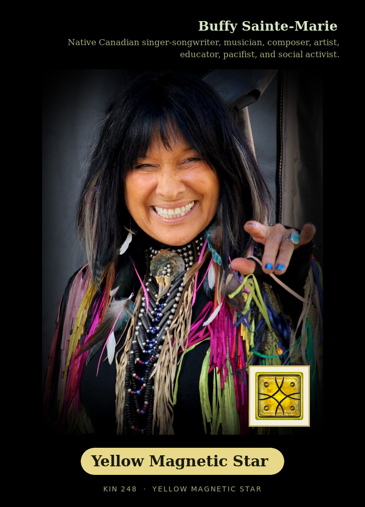 Buffy Sainte-Marie - Kin 248 Yellow Magnetic Star