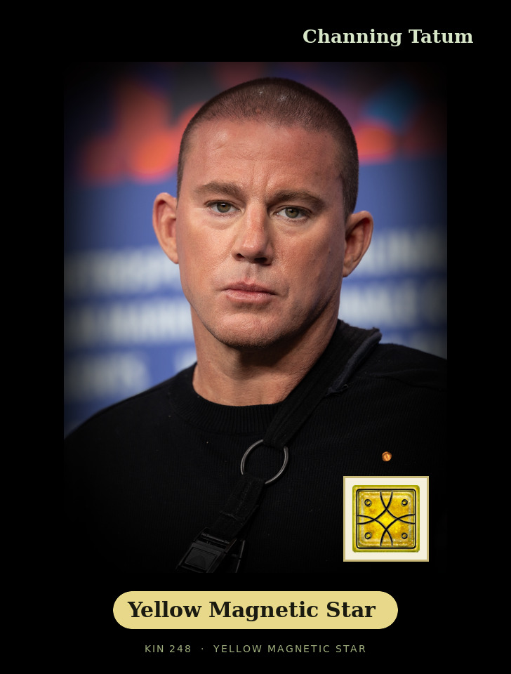 Channing Tatum - Kin 248 Yellow Magnetic Star