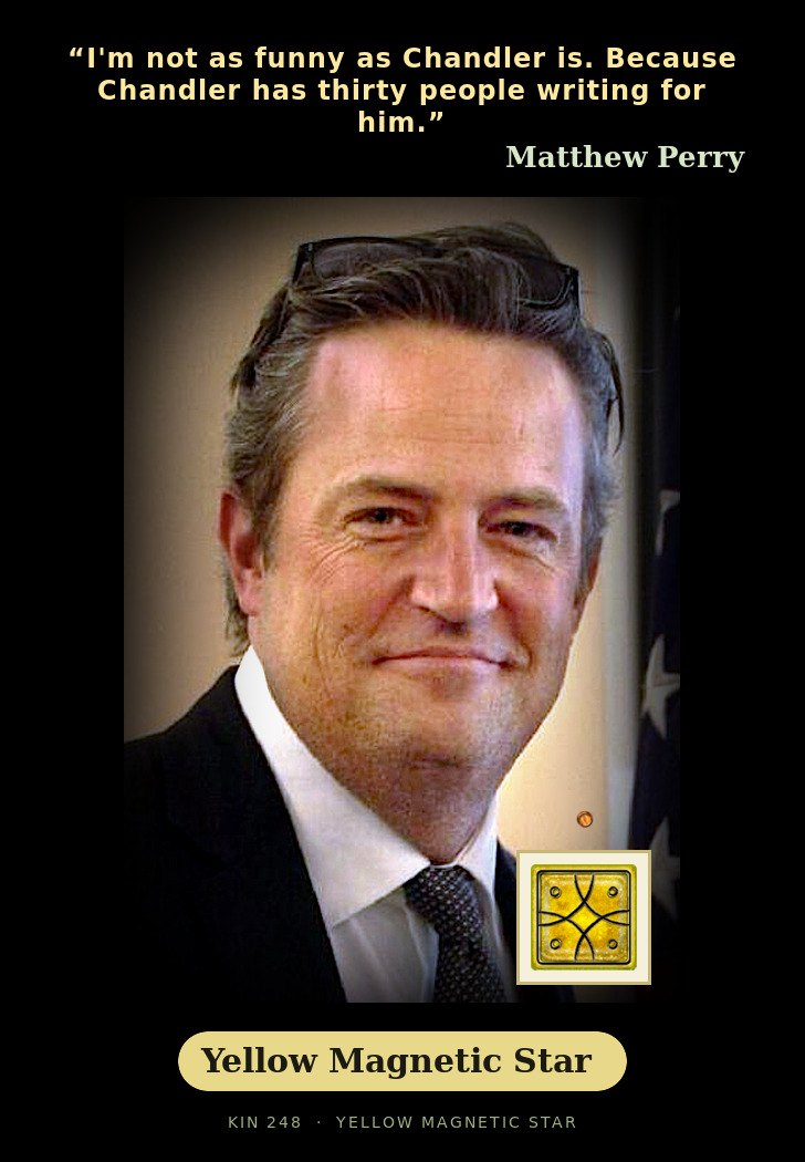 Matthew Perry - Kin 248 Yellow Magnetic Star
