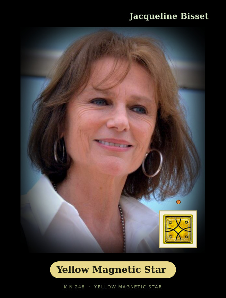 Jacqueline Bisset - Kin 248 Yellow Magnetic Star