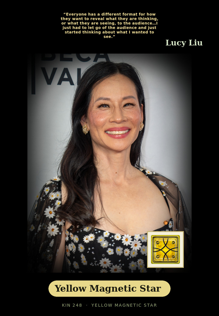 Lucy Liu - Kin 248 Yellow Magnetic Star