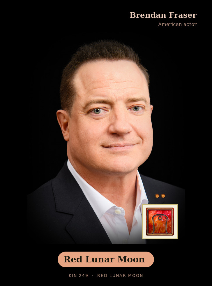 Brendan Fraser - Kin 249 Red Lunar Moon