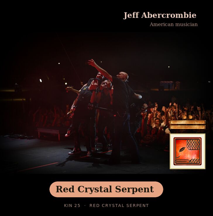 Jeff Abercrombie - Kin 25 Red Crystal Serpent