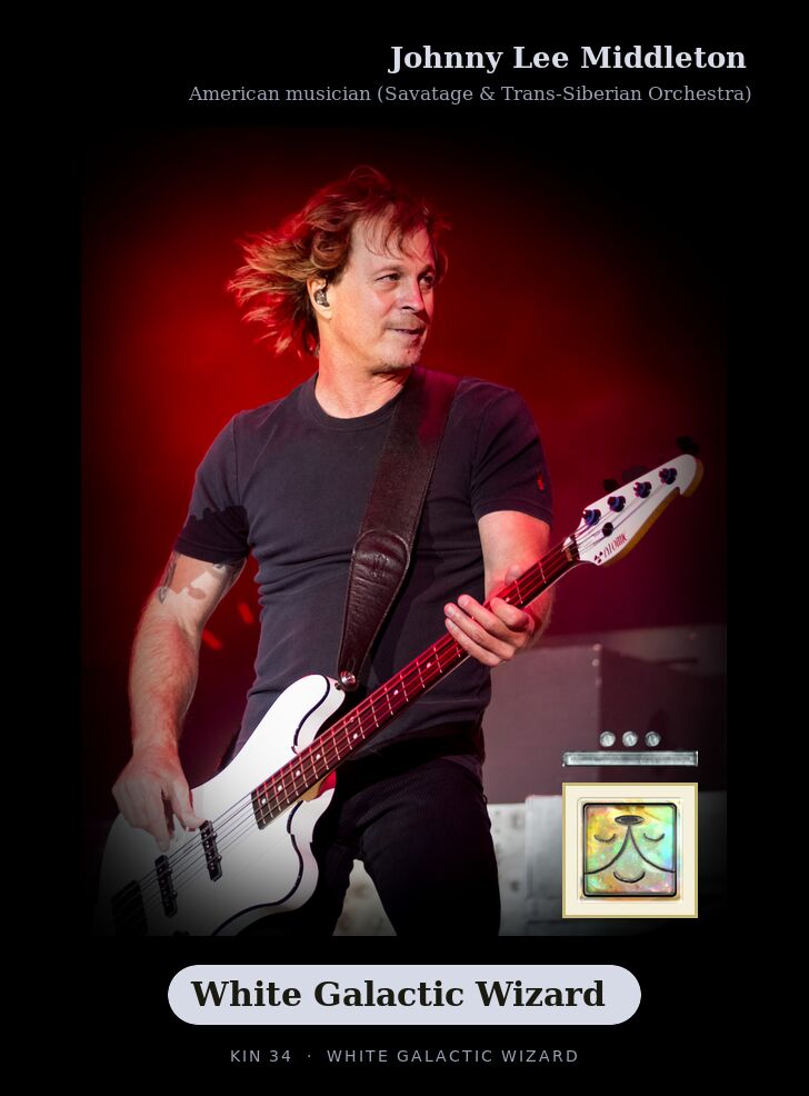 Johnny Lee Middleton - Kin 34 White Galactic Wizard
