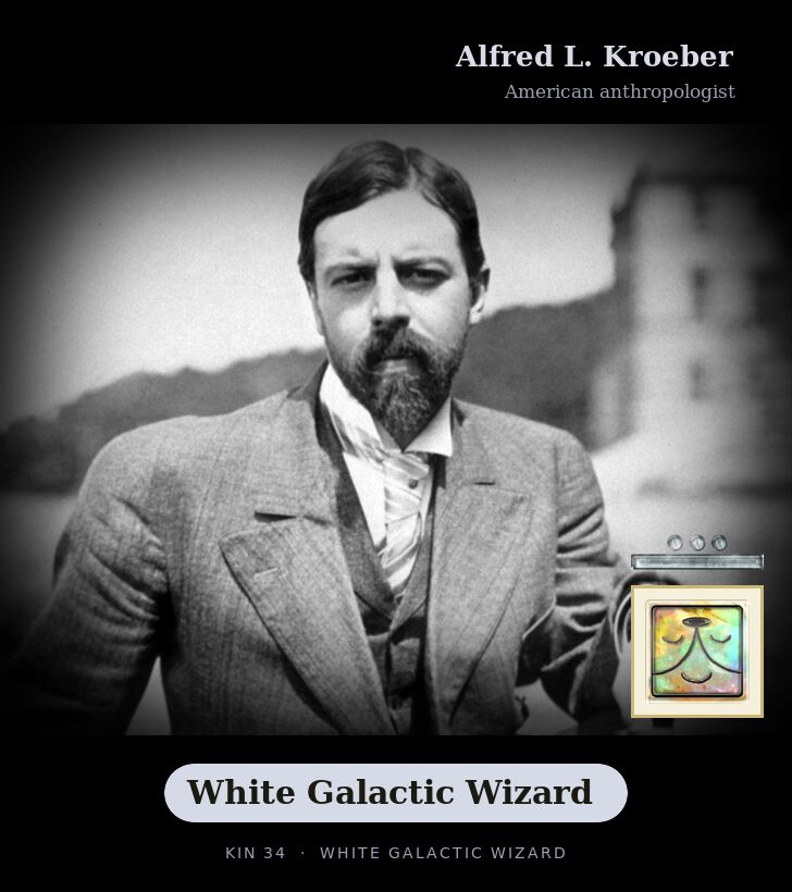 Alfred L. Kroeber - Kin 34 White Galactic Wizard