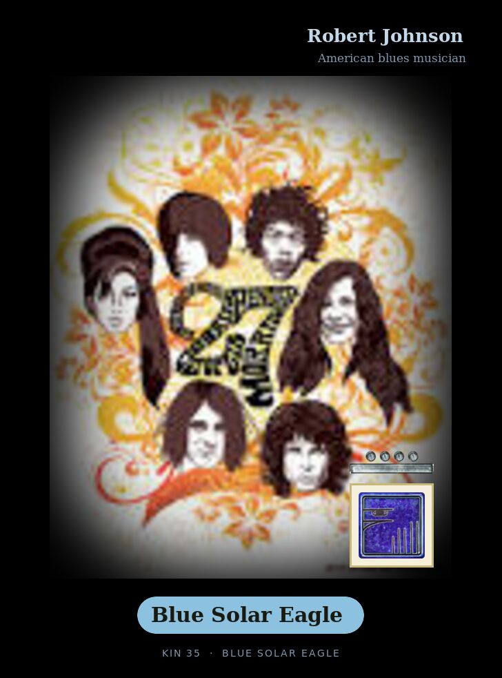 Robert Johnson - Kin 35 Blue Solar Eagle