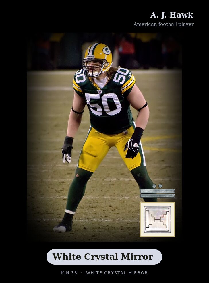 A. J. Hawk - Kin 38 White Crystal Mirror