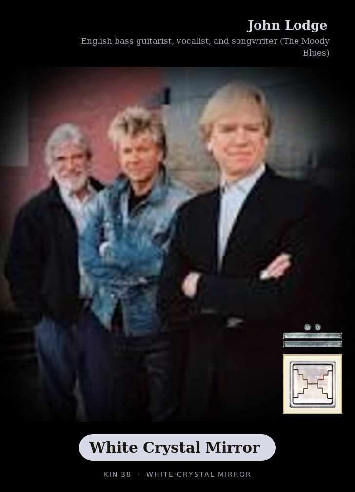 John Lodge - Kin 38 White Crystal Mirror