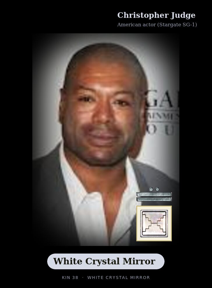 Christopher Judge - Kin 38 White Crystal Mirror