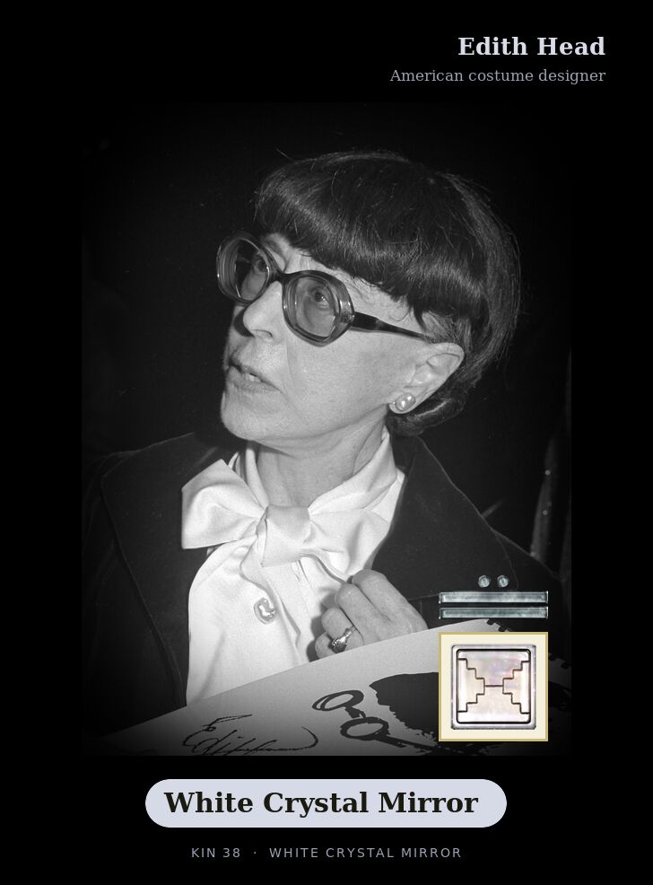 Edith Head - Kin 38 White Crystal Mirror