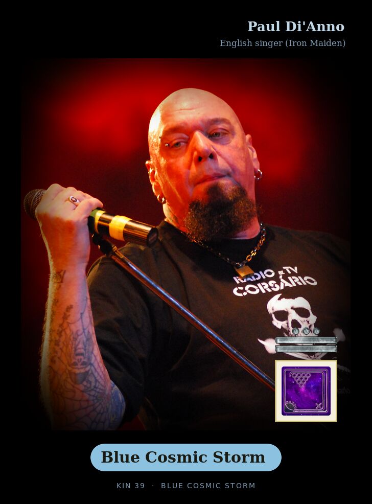 Paul Di''Anno - Kin 39 Blue Cosmic Storm