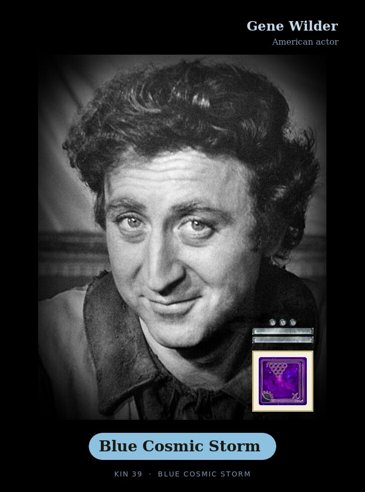 Gene Wilder - Kin 39 Blue Cosmic Storm