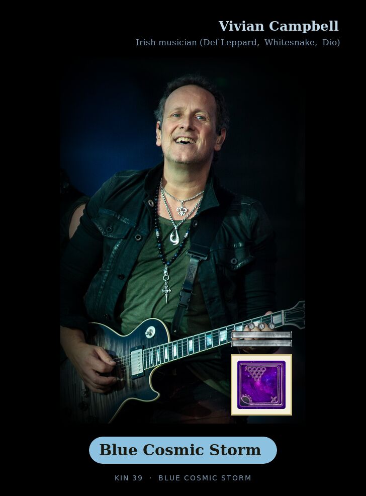 Vivian Campbell - Kin 39 Blue Cosmic Storm