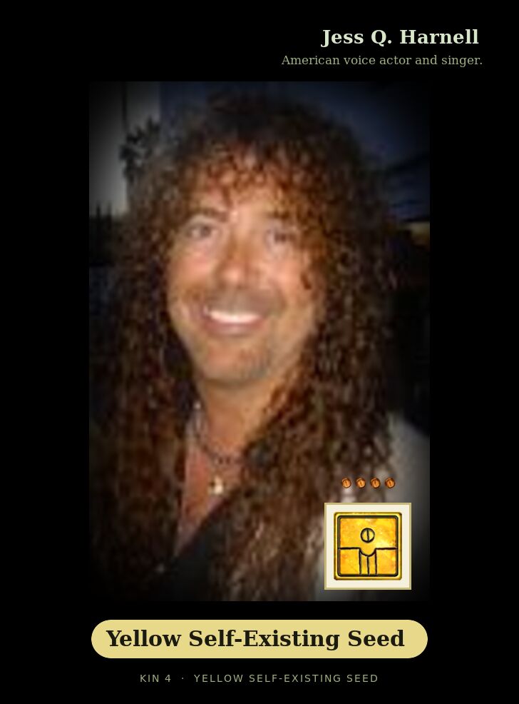 Jess Q. Harnell - Kin 4 Yellow Self-Existing Seed