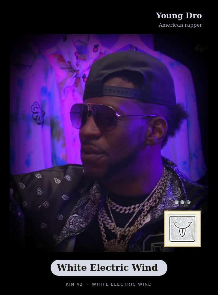 Young Dro - Kin 42 White Electric Wind
