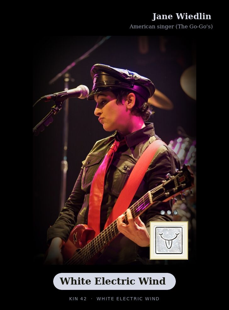 Jane Wiedlin - Kin 42 White Electric Wind