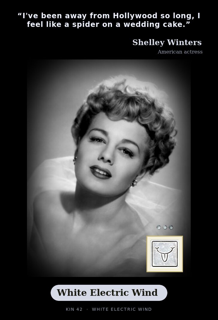 Shelley Winters - Kin 42 White Electric Wind