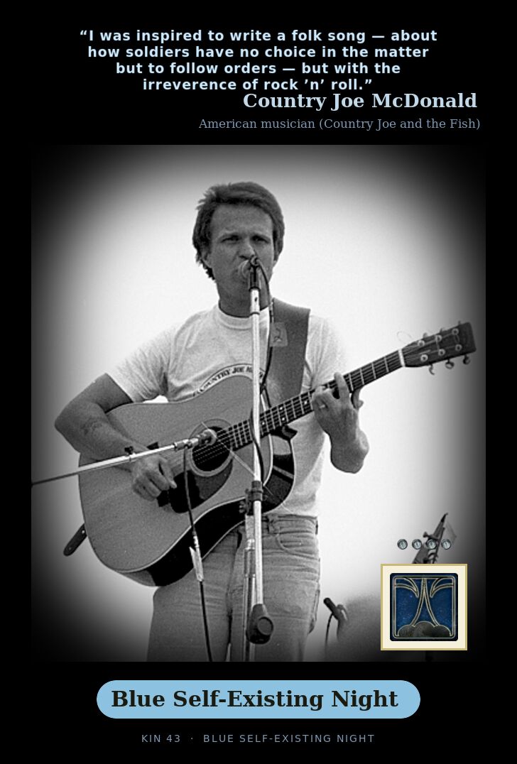 Country Joe McDonald - Kin 43 Blue Self-Existing Night
