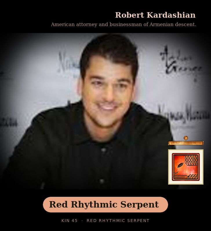 Robert Kardashian - Kin 45 Red Rhythmic Serpent
