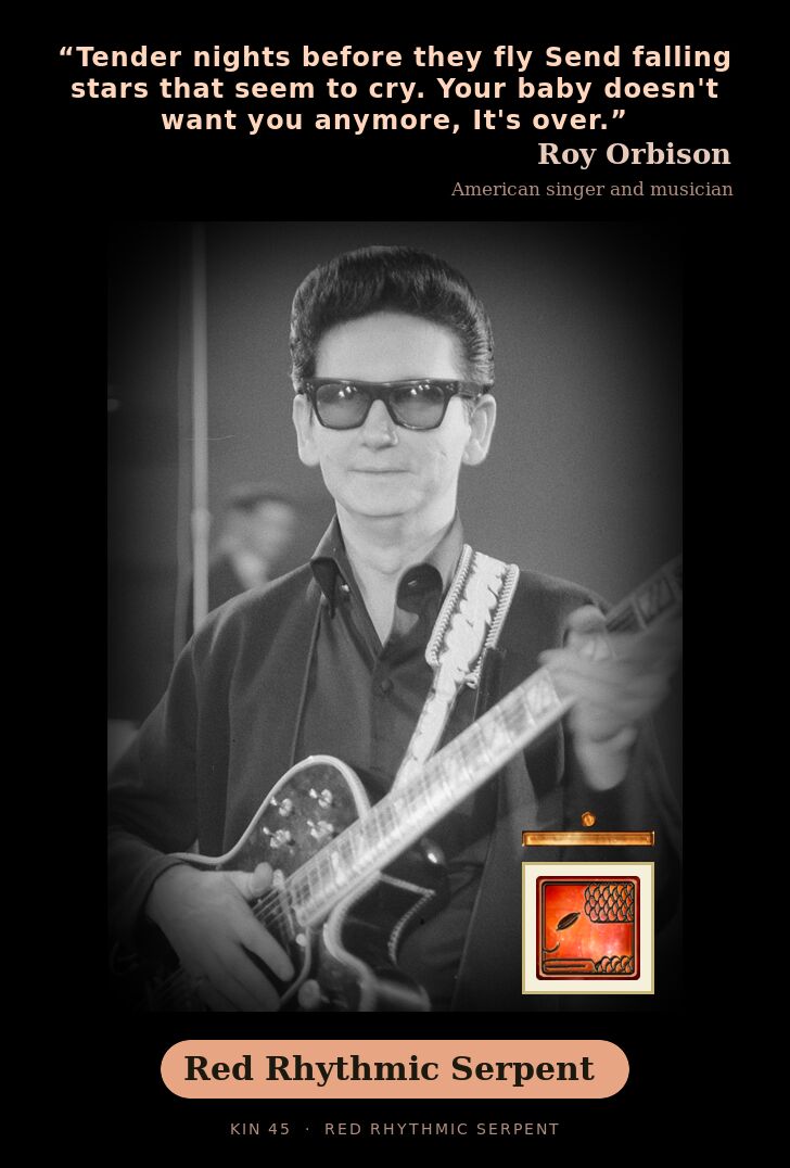 Roy Orbison - Kin 45 Red Rhythmic Serpent